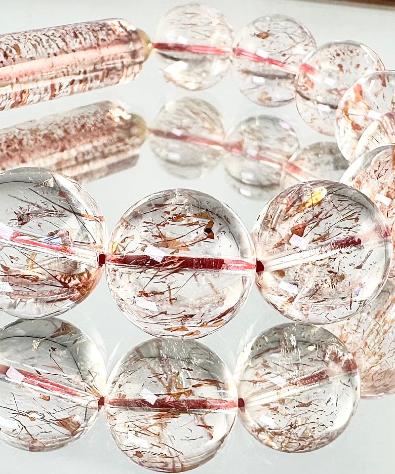 レインボーファイアークォーツ 天然レインボークォーツブレス 8.5mm [b873-8mm] | ブレスレット