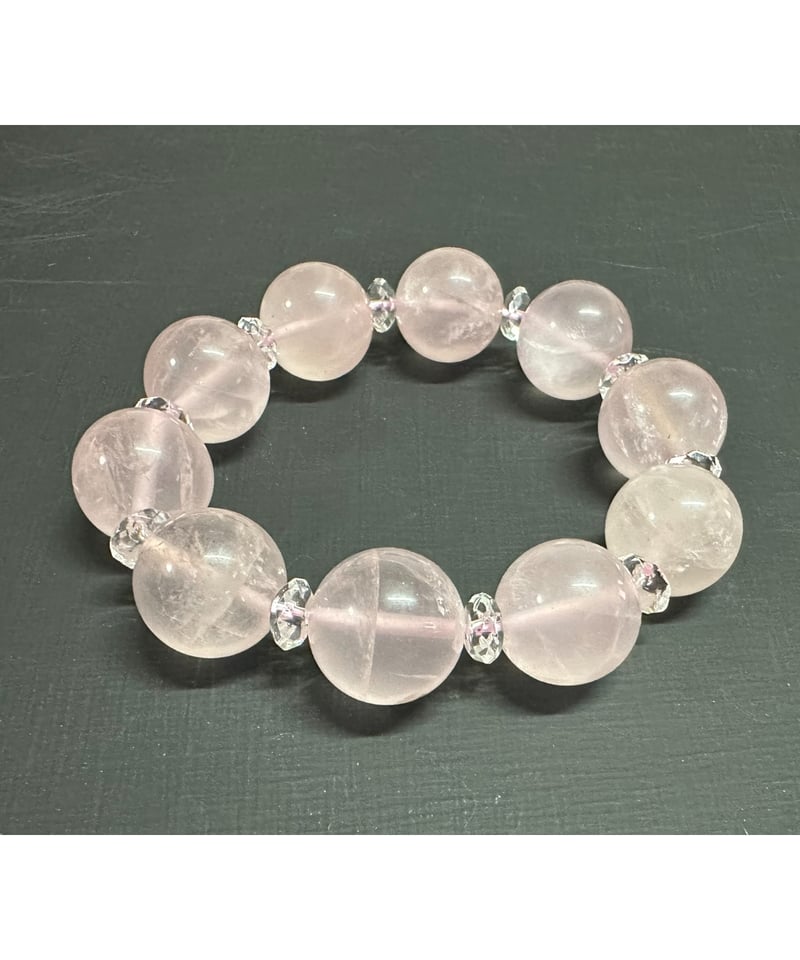 ✨超大玉!! 21mm ディープローズクォーツ ブレスレット 天然石 楽天市場】ディープローズクォーツ 天然石の通販