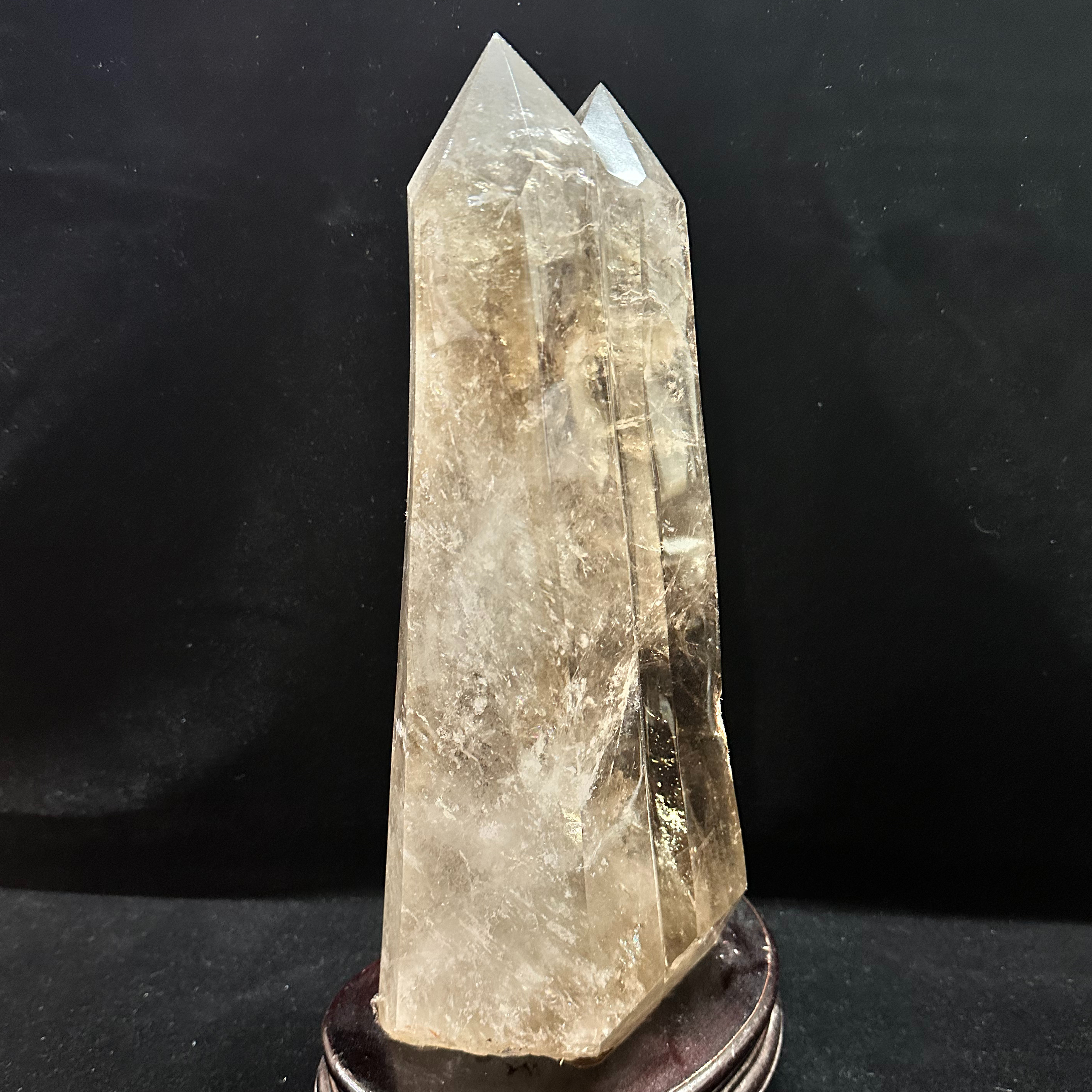 ライトニングクリスタル（雷水晶）ダブルポイント 六角柱 | うさぎ屋