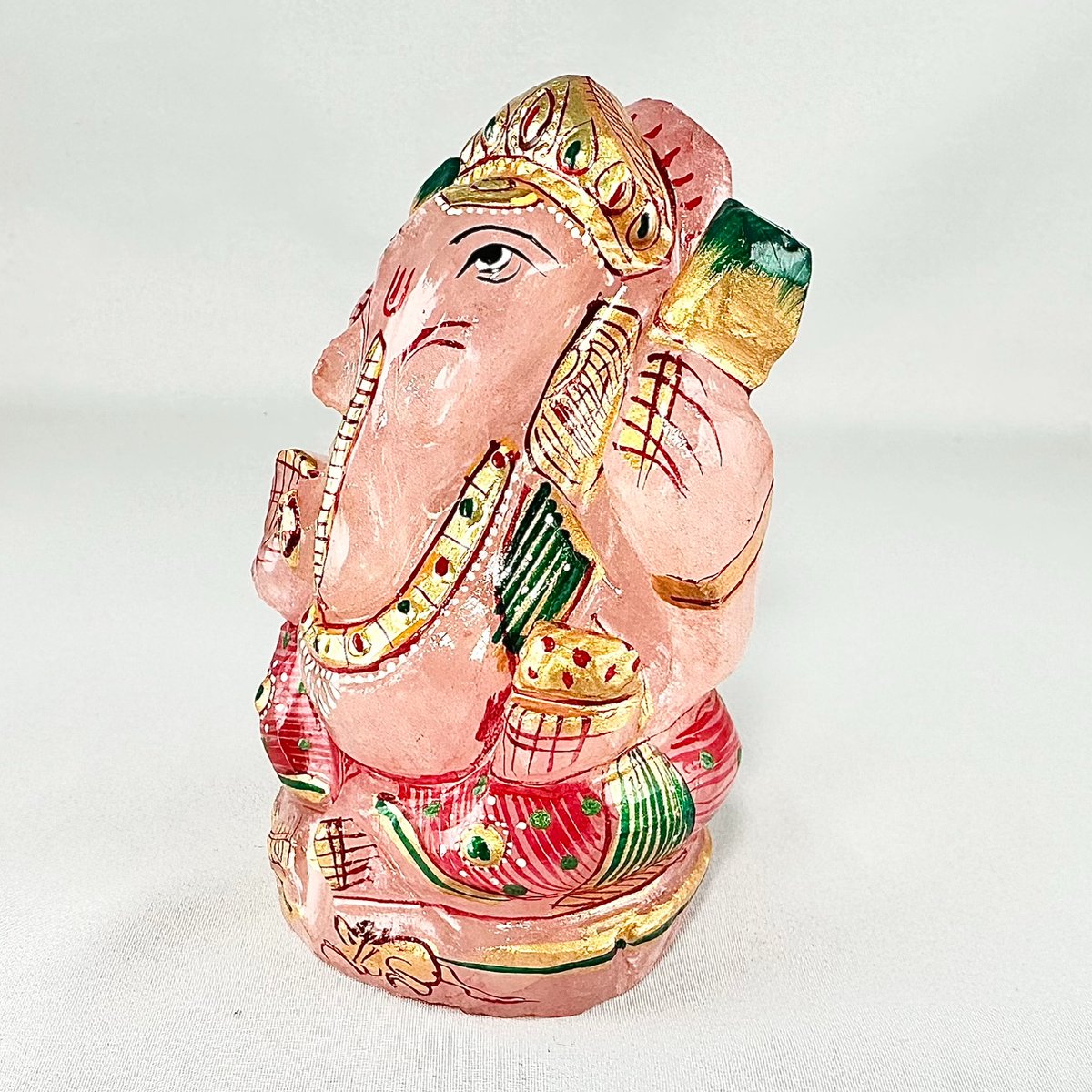 ガネーシャ様♥️ ガネーシャ様 ローズクォーツ 469g | うさぎ屋