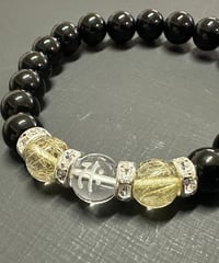 龍神彫り水晶を8珠使った八大龍王のブレスレット 男性サイズ | うさぎ屋