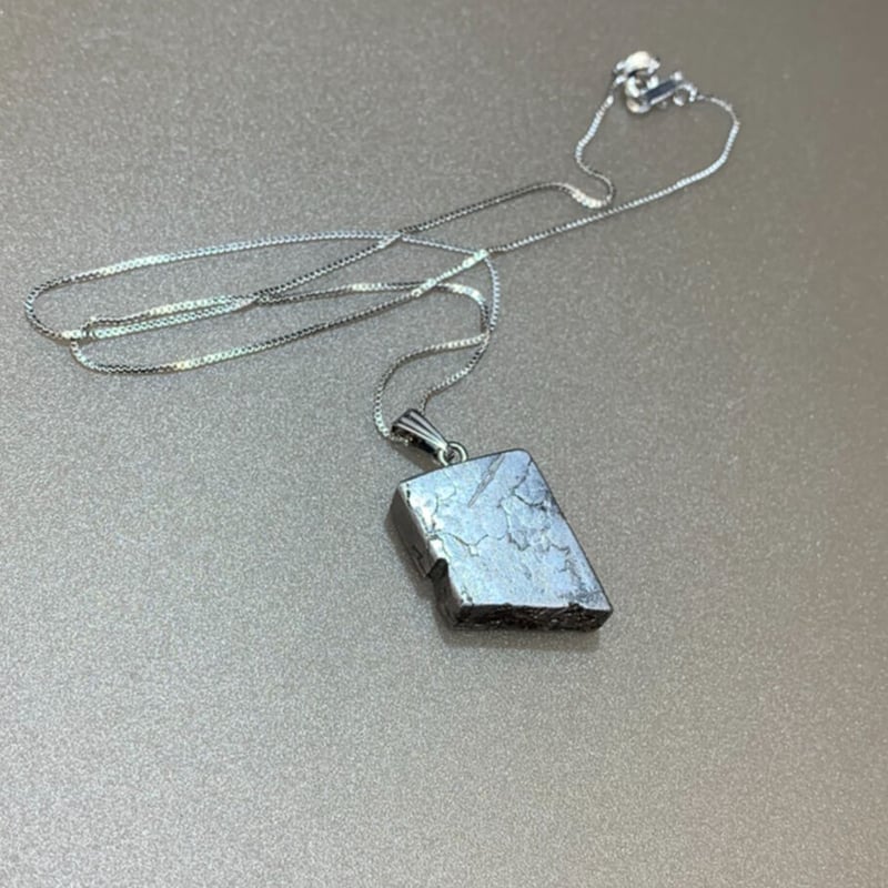 ✨プレートネックレス✨隕石の粉入り✨ギベオンカンポデルシエロ