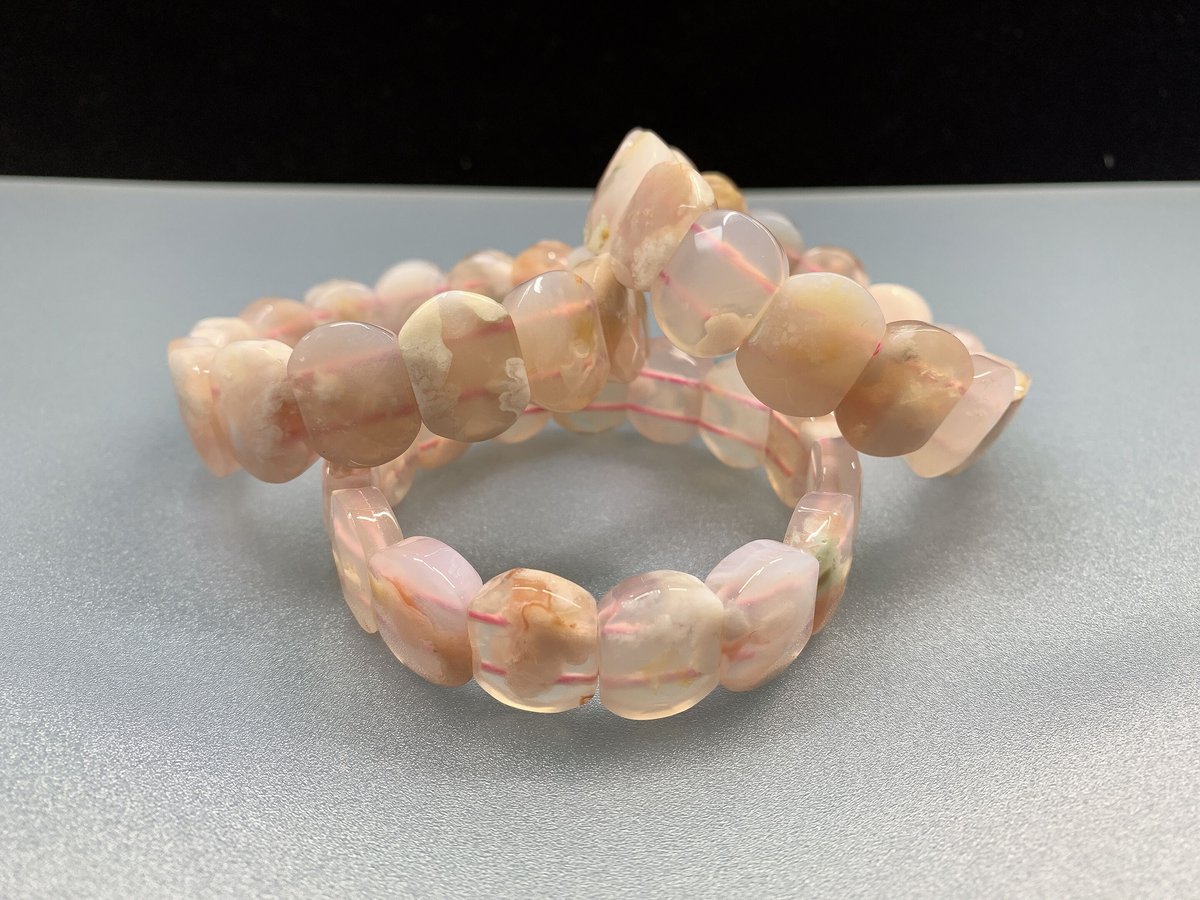 天然　桜メノウバングル　59mm 🌸桜瑪瑙（サクラメノウ）バングル | うさぎ屋