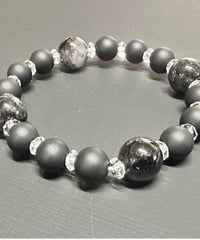ホワイトオニキスとブラックオニキスのブレスレット | うさぎ屋