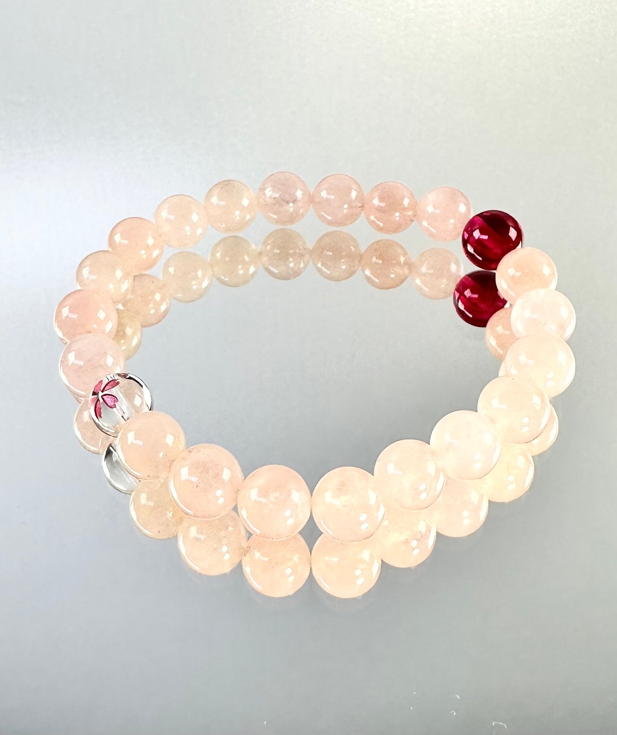 ☆展☆レアピンクガーデンクォーツ✖️ジオード入りゾウさん×桜