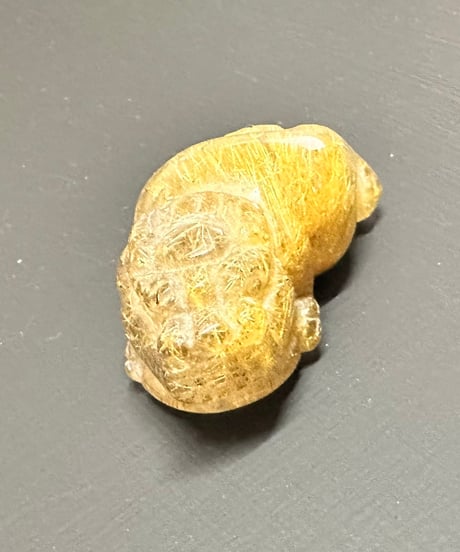 ゴールドルチル貔貅（ひきゅう）　置物