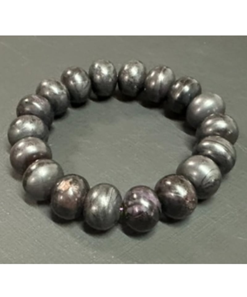 特殊宝瓶天珠 アイアンスギライト ブレスレット アイアンスギライト 変わり珠ブレスレット | うさぎ屋