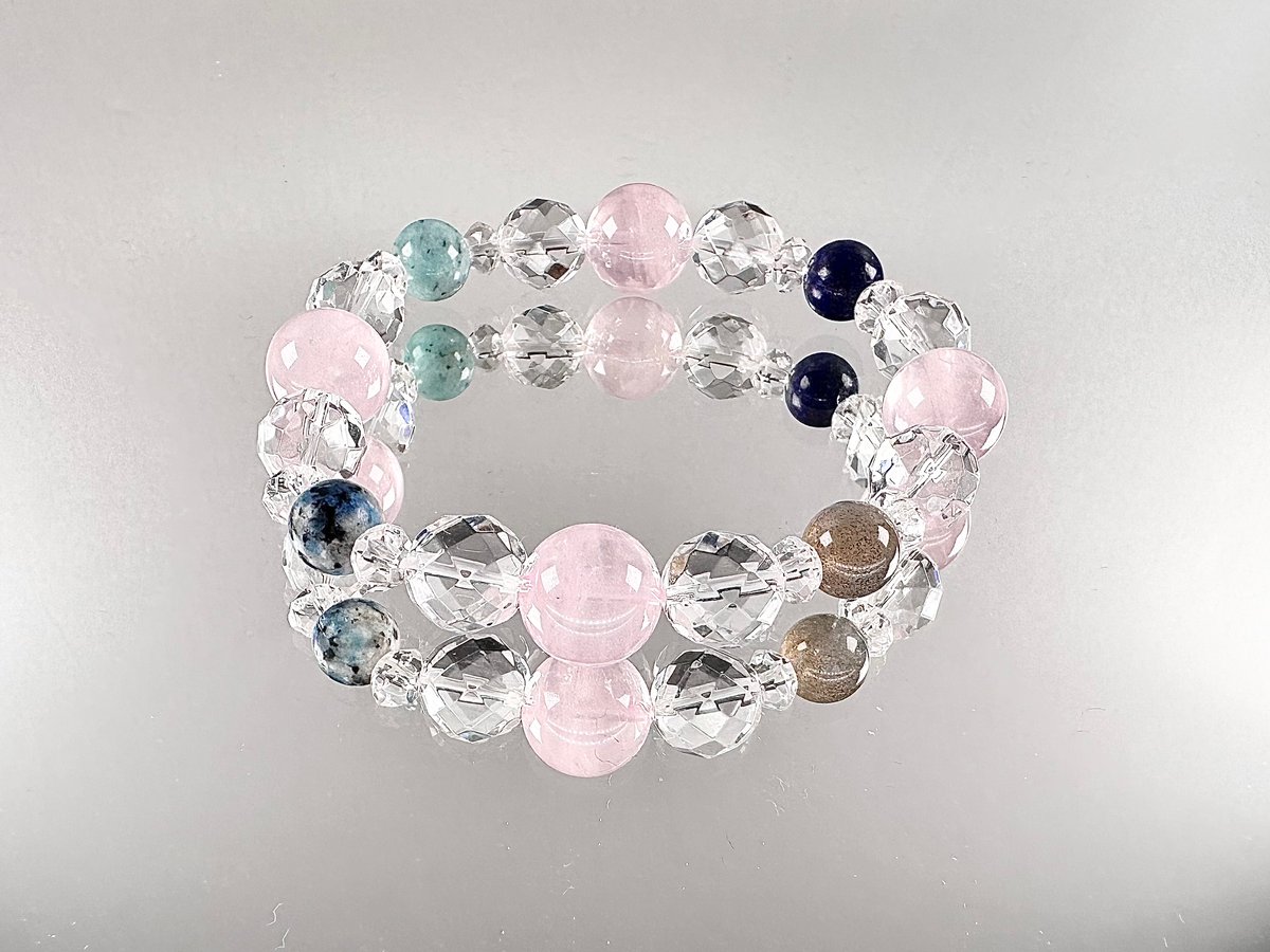 ローズクォーツとK2・ラピスラズリ・ラブラドライト・アマゾナイト の