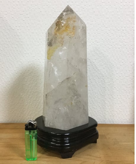 虹入りヒマラヤ水晶　4.7kg　六角柱