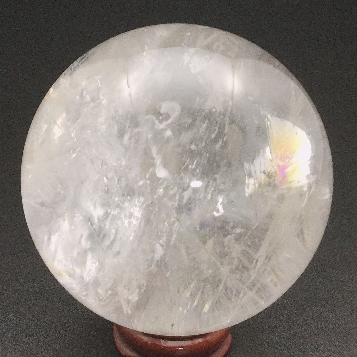 天然水晶(アイリスクォーツ) 丸玉 67㎜ | うさぎ屋 天然水晶(アイリスクォーツ) 丸玉 67㎜ | うさぎ屋