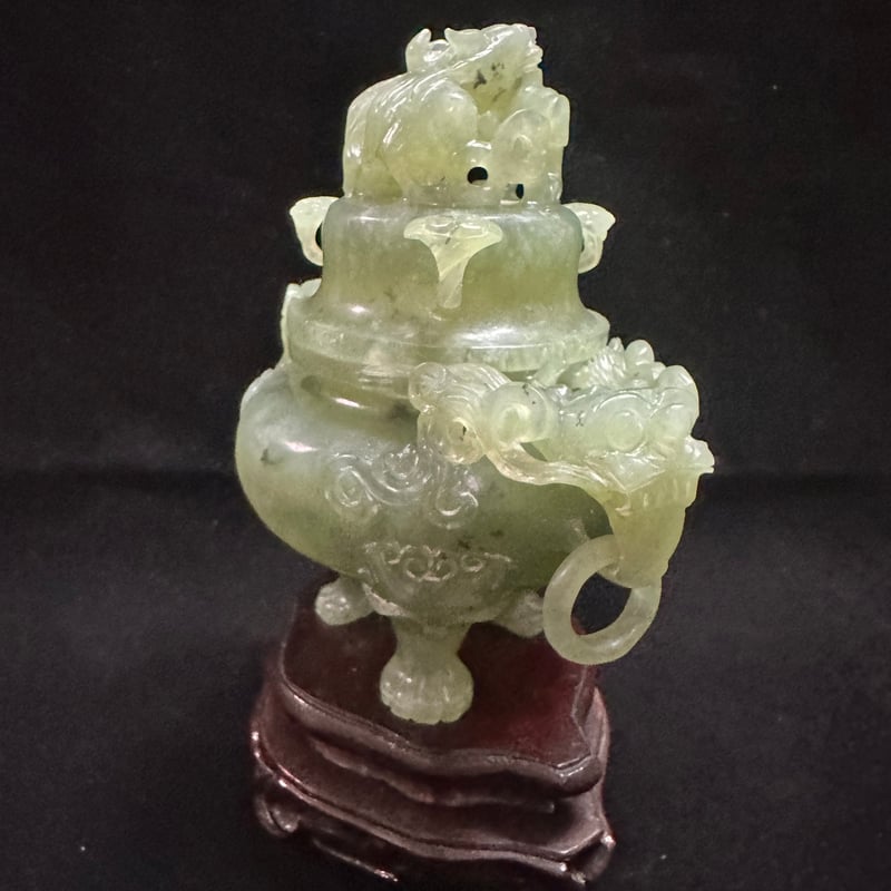 和田玉 緑玉 赤 青 古翡翠 彫刻 羊 ネフライト 軟玉 アンティーク 希少品 中国産 天然翡翠(ヒスイ)/玉(ギョク) 火炎光背 阿弥陀如来像