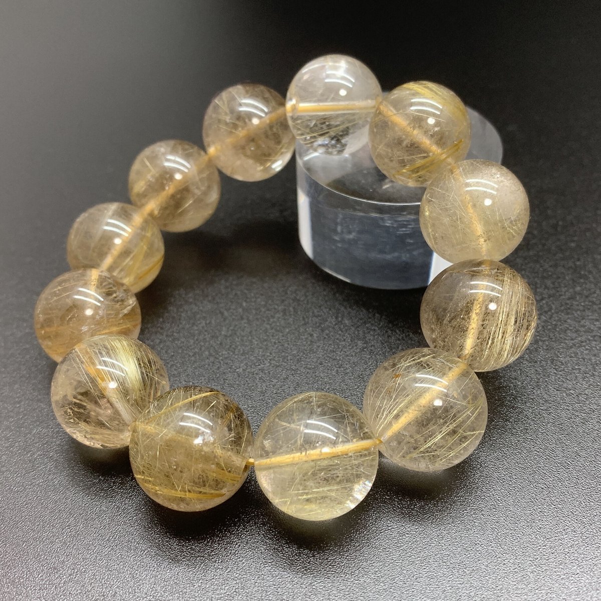 金運UP！ 大玉シャンパンゴールドルチル 18～18.5㎜ 圧巻の