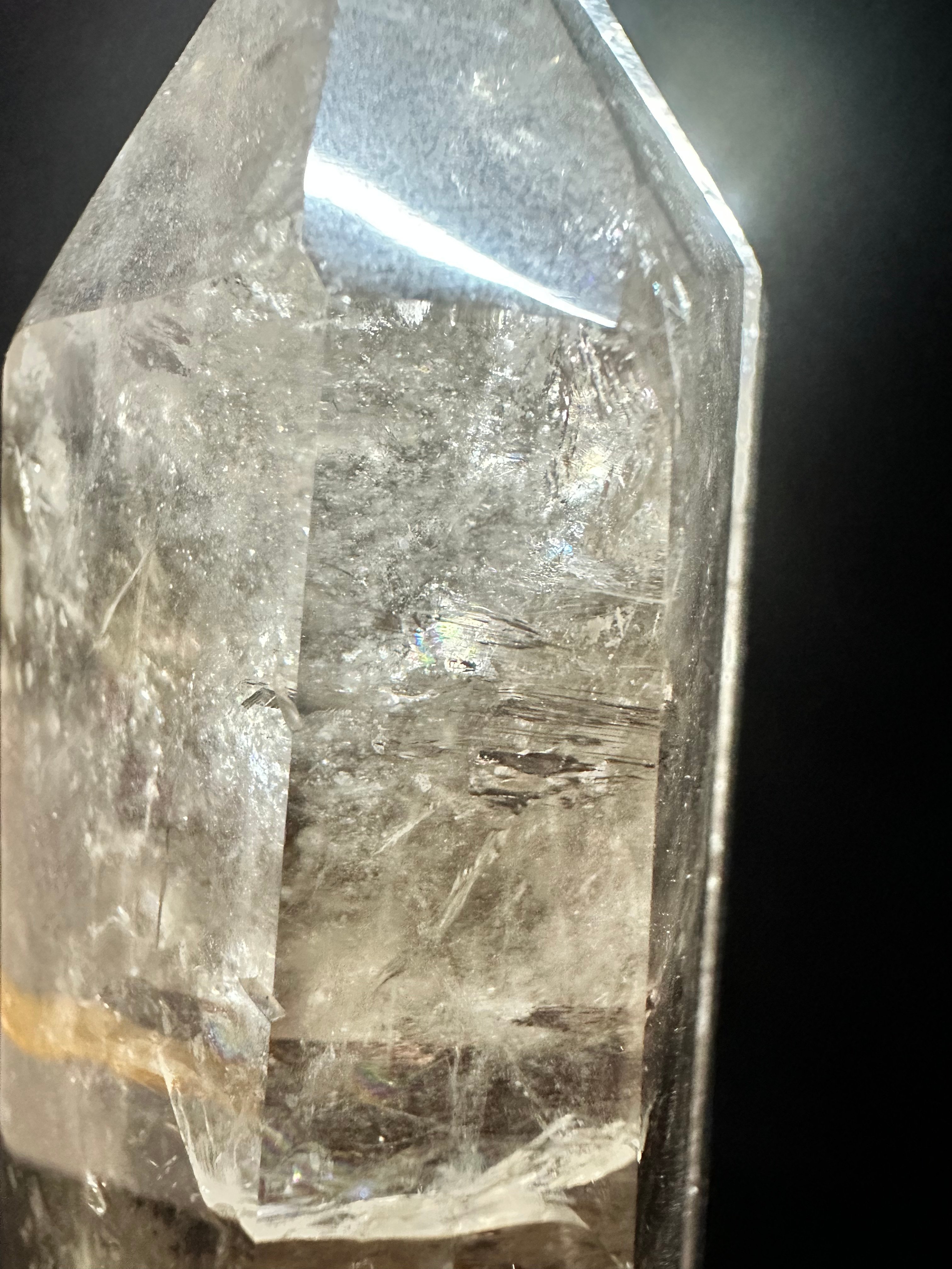 ライトニングクリスタル（雷水晶）ダブルポイント 六角柱 | うさぎ屋