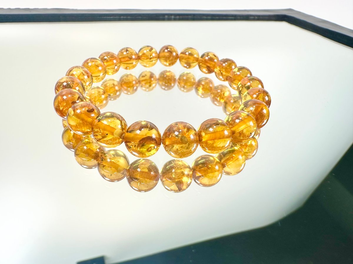 ナチュラルアンバー 8.5㎜ のブレスレット | うさぎ屋