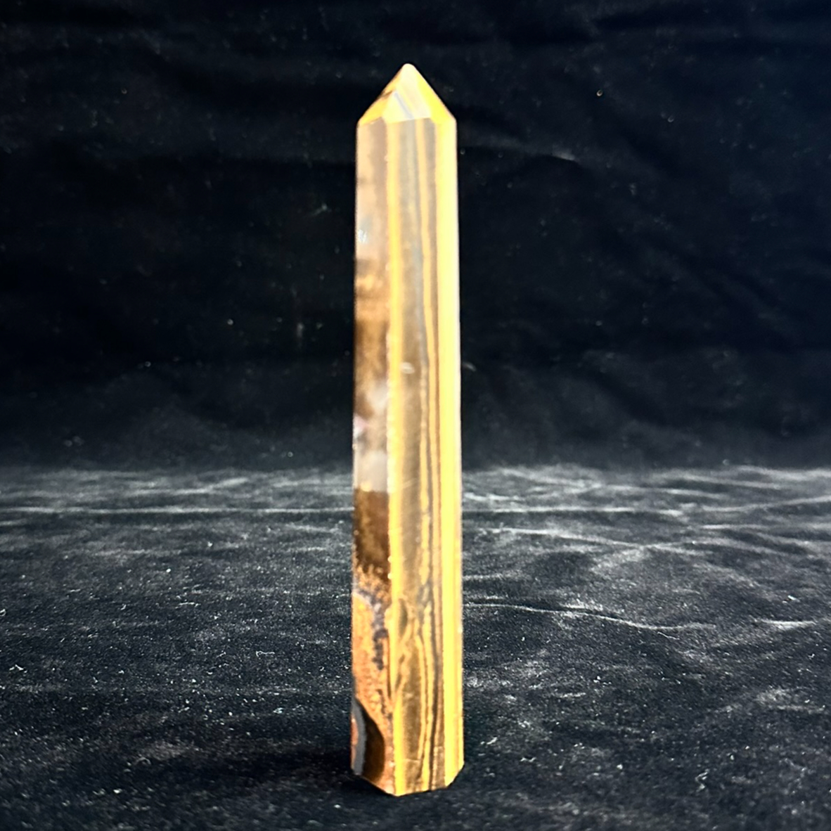 【激レア・超特大サイズ】南アフリカ産 アイアン タイガーアイ 六角柱 ポイント タイガーアイ ポイント（六角柱） | うさぎ屋