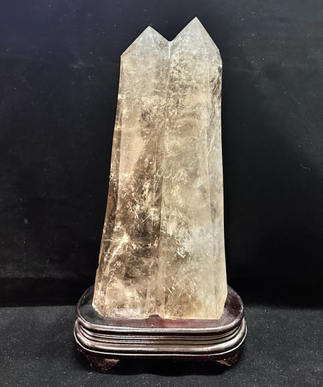 ライトニングクリスタル（雷水晶）ダブルポイント　六角柱