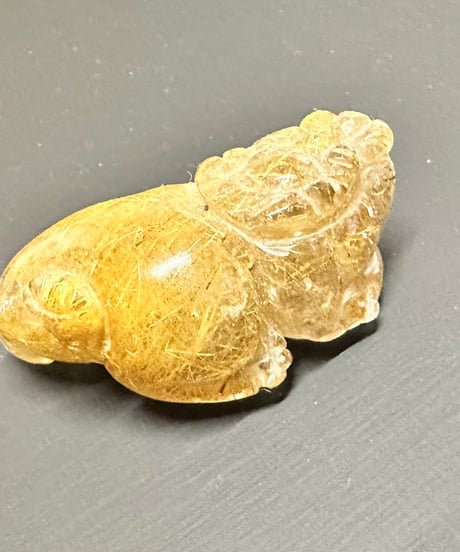 ゴールドルチル貔貅（ひきゅう）　置物