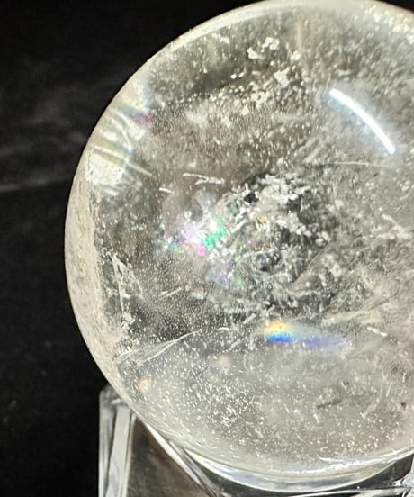 天然水晶（アイリスクォーツ）　丸玉　45㎜