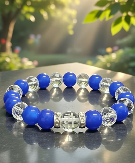 2026年開運ブレスレット 午（うま）年/勢至菩薩（サク）の梵字水晶