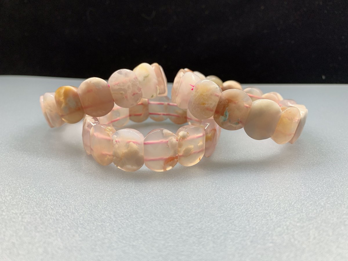 天然　桜メノウバングル　59mm 🌸桜瑪瑙（サクラメノウ）バングル | うさぎ屋