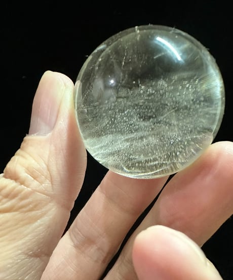 天然水晶　丸玉　39㎜
