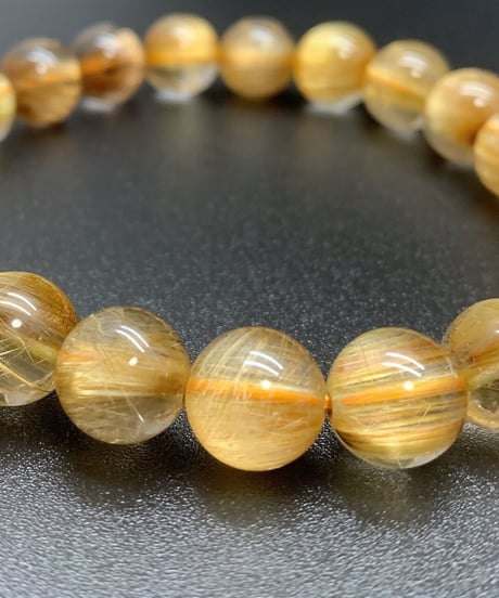 【金運、仕事運上昇】⭐️タイチンルチルロングイ⭐️貫通穴ありゴールド⭐️94 高品質！タイチンゴールドルチル。最高品質。透明感素晴らしい