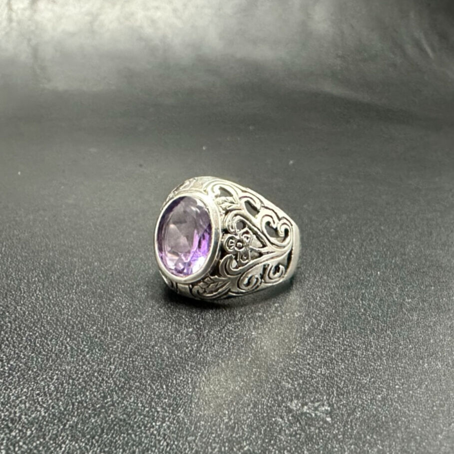 アメジストシルバーリング（18号） | うさぎ屋