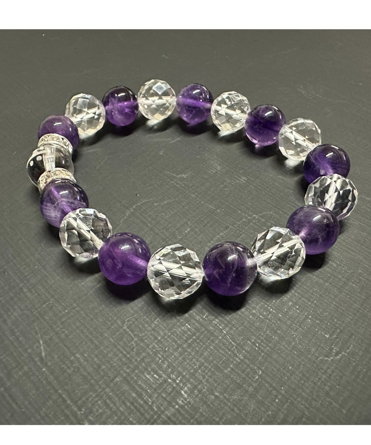 2026年開運ブレスレット 午（うま）年/勢至菩薩（サク）の梵字水晶