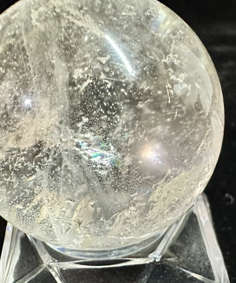天然水晶（アイリスクォーツ）　丸玉　45㎜