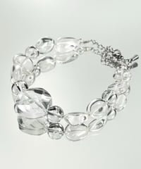 天然水晶　タンブル　ブレスレット