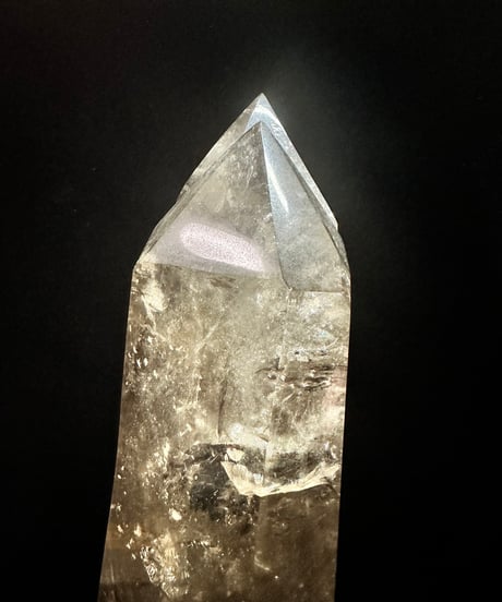 ライトニングクリスタル（雷水晶）ダブルポイント　六角柱
