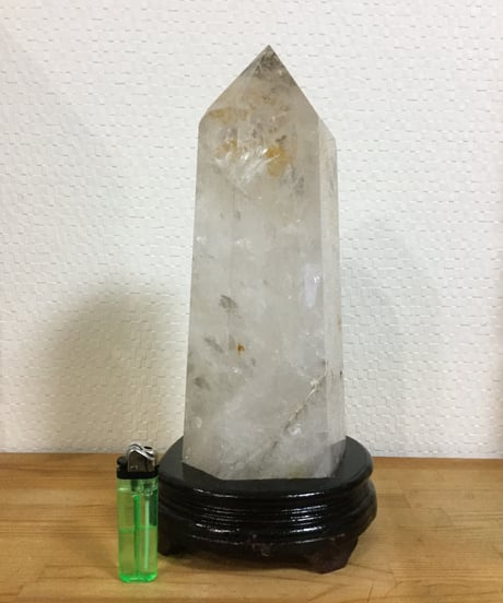 虹入りヒマラヤ水晶　4.7kg　六角柱