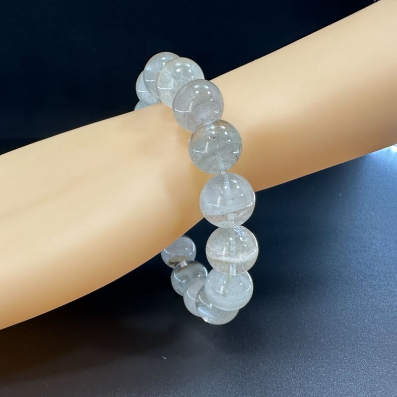 千層ホワイトガーデン水晶＆天珠　ブレスレット 千層ホワイトガーデン水晶＆天珠ブレスレット