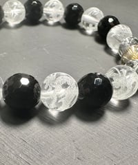 龍神彫り水晶を8珠使った八大龍王のブレスレット 男性サイズ | うさぎ屋