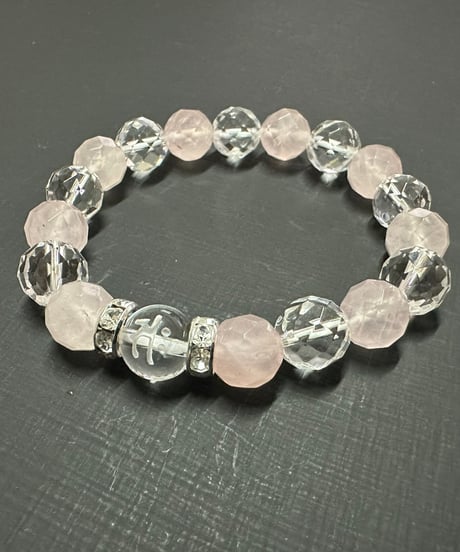 2026年開運ブレスレット 午（うま）年/勢至菩薩（サク）の梵字水晶