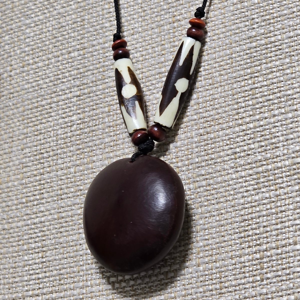 送料無料】 ズールーラブビーン モダマ 豆 ミニネックレス 609