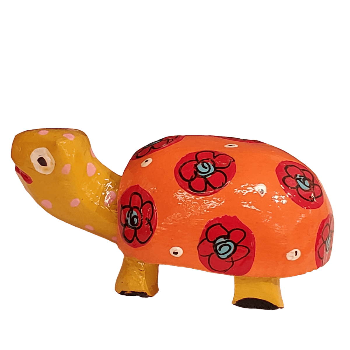 カラフルなカメの置物 2個セット カラフル水玉のカメ（亀、かめ）11 | マデリーフ