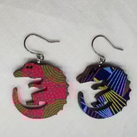 【送料無料】 アニマルピアス（ワニ）１