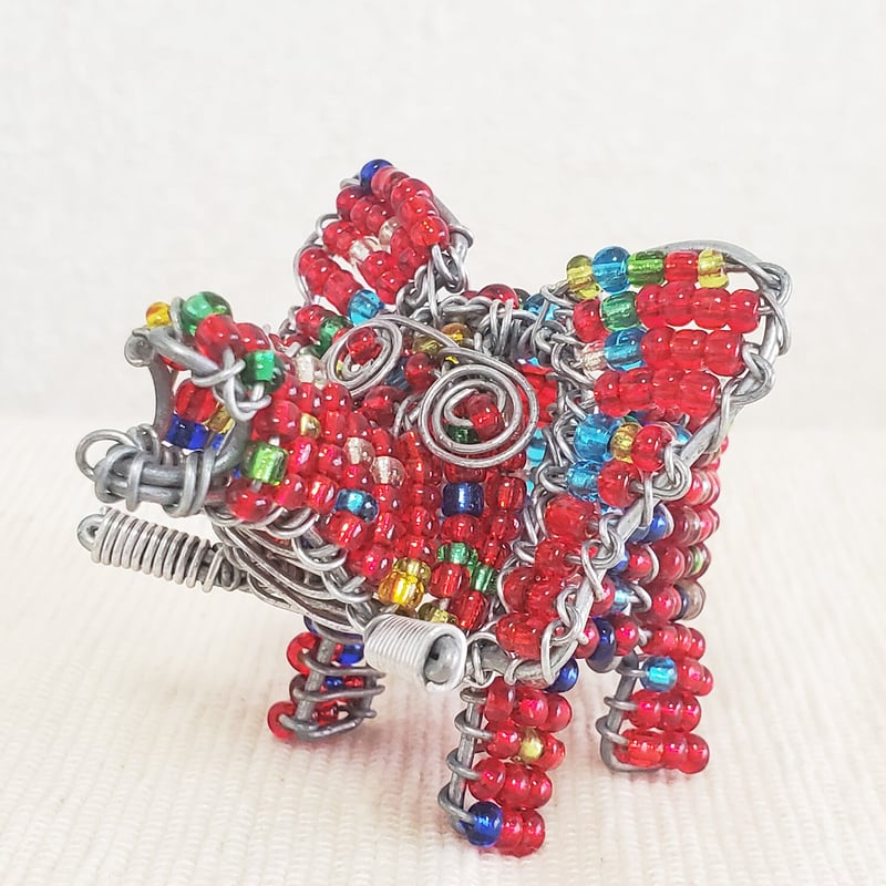 モンキービズ　南アフリカ　ビーズ　ゾウ 南アフリカの小さなビーズアニマル（ゾウ、象） | マデリーフ