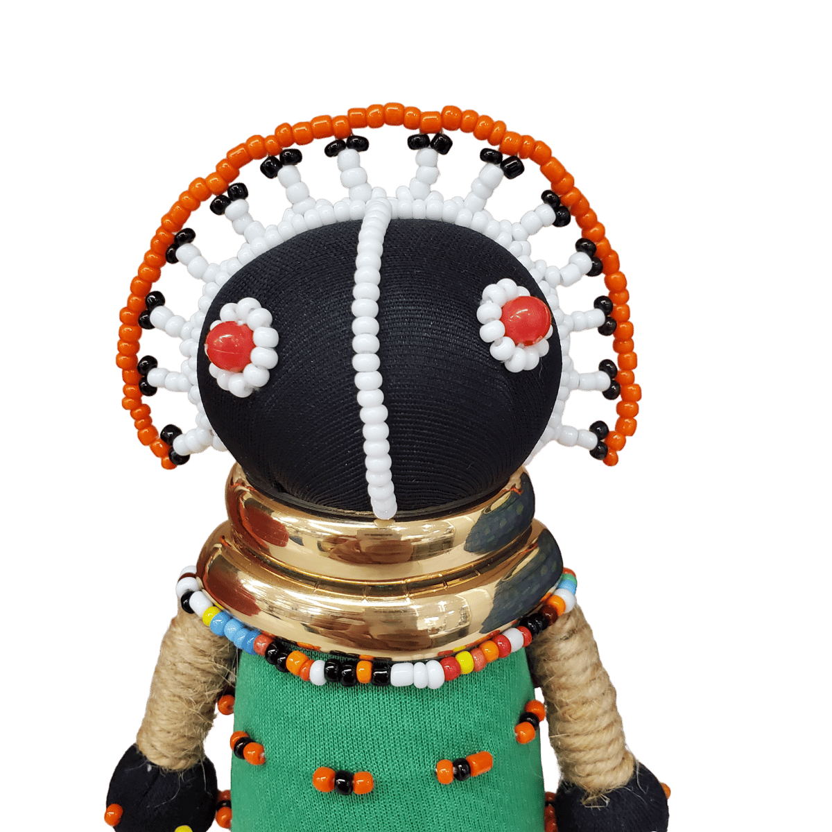 南アフリカ ンデベレ人形 お守り民族人形