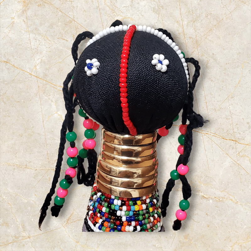 アフリカ ンデベレ人形 ビーズ細工人形 魔除け エスニック ンデベレ