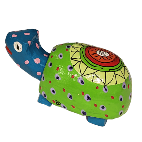 カラフル水玉のカメ（亀、かめ）12