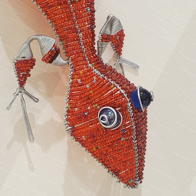 南アフリカの可愛いビーズアニマル（ヤモリ） | マデリーフ