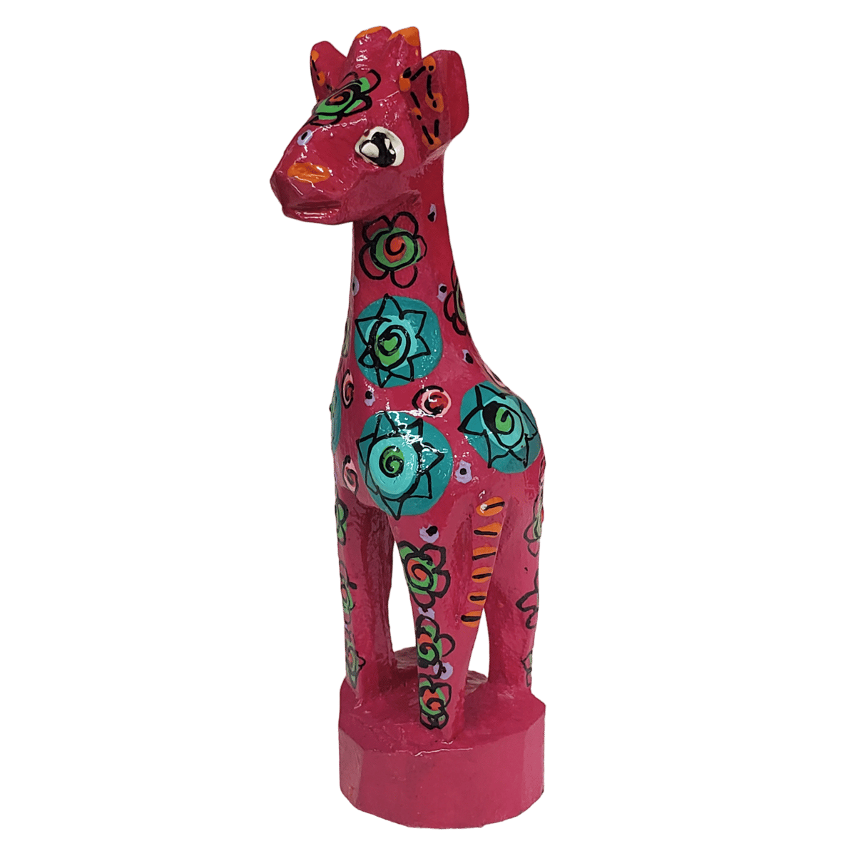 カラフルなキリンのパステル画 キリンきりん／kira｜アート絵画・販売通販WASABI(ワサビ)