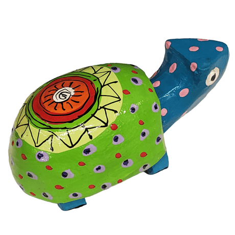 カラフル水玉のカメ（亀、かめ）12