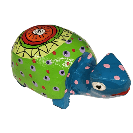 カラフル水玉のカメ（亀、かめ）12