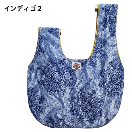 シュウェしじみバッグ （インディゴ系）Mサイズ　ギフト