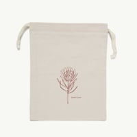 Flower Linen Pouch