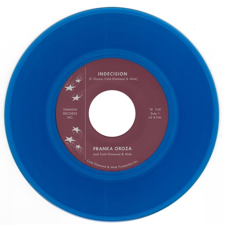 Franka Oroza & Cold Diamond & Mink / Indecision (7inch) Limited Transparent Blue Vinyl(Soul)