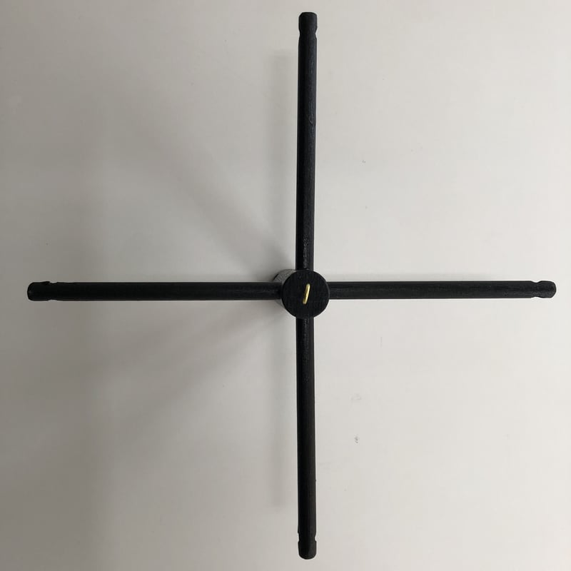 つるし飾り用黒十字棒 中（製造職人引退の為、現在庫限りで販売終了